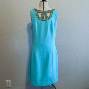 EUC Lilly Pulitzer Mary Lane beaded shift dress